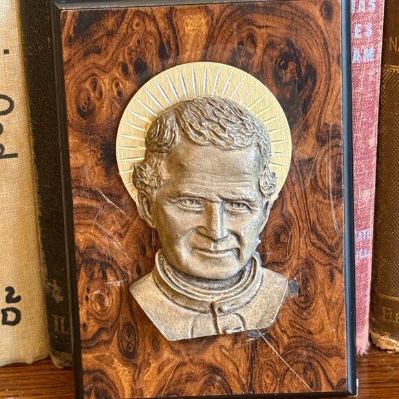 Vintage Saint John Bosco De'pose' Plaque from Italy - Picture 8 of 9